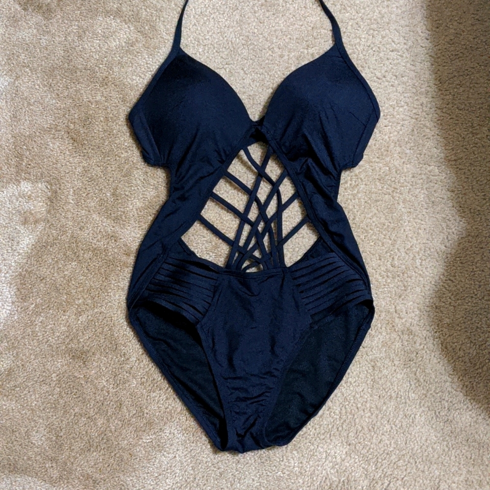 Kenneth Cole black one-piece swimsuit, size medium